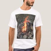 T-shirt Flamme de feu de camp (Devant)