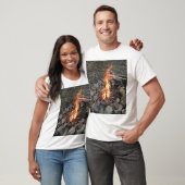 T-shirt Flamme de feu de camp (Unisexe)