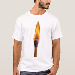 T-shirt Flamme de l'allumette qui brûle – Étincelle de feu