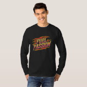 T-shirt Flamme de passion de course de dragage Feu de feu (Devant entier)