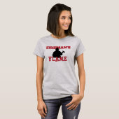 T-shirt Flamme de Silhouette (Devant entier)