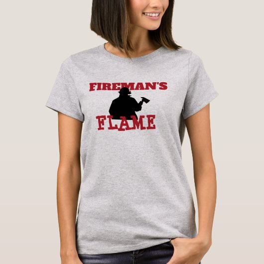 T-shirt Flamme de Silhouette (Devant)