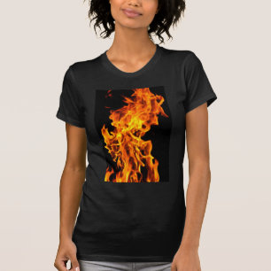 T-shirt Flamme orange