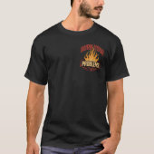 T-shirt Flamme Rétro Brûlez Vos Problèmes (Devant)