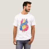 T-shirt Flamme triple (Devant entier)