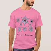 T-shirt Flammes de neige d'hiver mal Visages Motif Unisex (Devant)