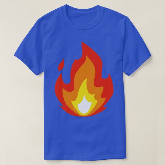 T-shirt Flammes d'illustration d'icônes de feu chaud (Design devant)