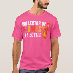 T-shirt Flammes Femme Bouteille Épicé Nourriture Chili Cha