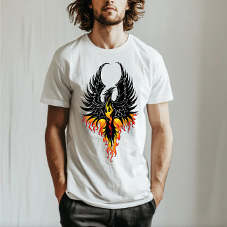 T-shirt Flammes tribales Phoenix Firebird