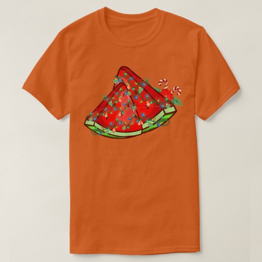 T-shirt Flammes Watermelon été Hawaiian Noël I (Design devant)