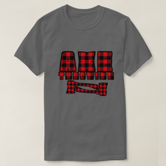 T-shirt Flannel Ax Throwing (Design devant)