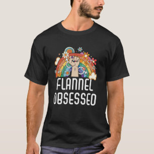 T-shirt Flannel Obsédée Bisexuel Rainbow Pride Bisexuelle