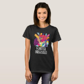 T-shirt Flannel Obsédée Bisexuel Rainbow Pride Bisexuelle (Devant entier)