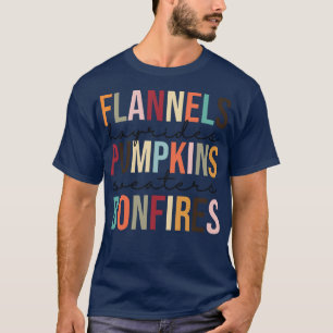 T-shirt Flannings Bonfires Citrouille