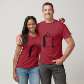T-shirt Flapper Art Déco Couple Naughty Mais Nice (Unisexe)