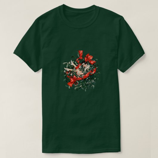 T-shirt Flapper des années 1920 sous le gui (Design devant)