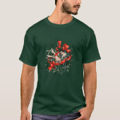 T-shirt Flapper des années 1920 sous le gui (Devant)