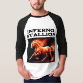 T-shirt Flare Gallop : Orange Horse avec Inferno Mane (Devant)