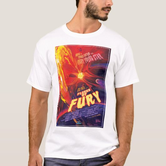 T-shirt Flares Of Fury Poster, Au Microscopii. (Devant)