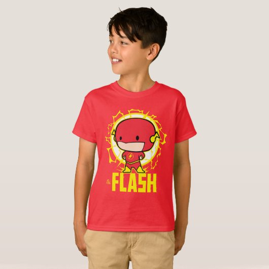 T-shirt Flash Chibi Avec Électricité (Devant entier)