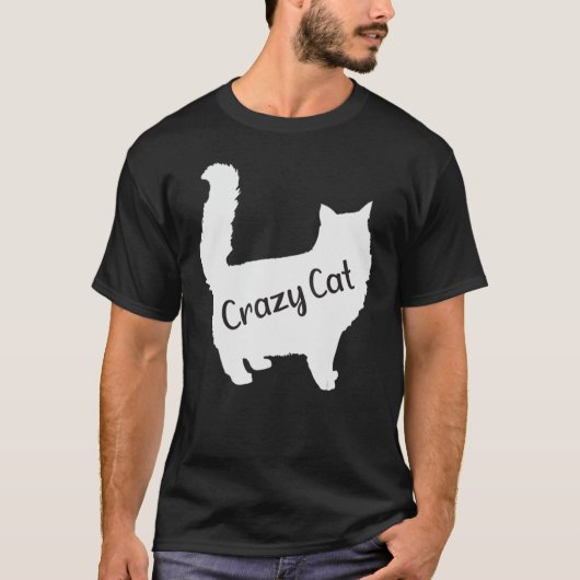 T-shirt Flash Crazy Cat Pour Citations Essentielles (Devant)