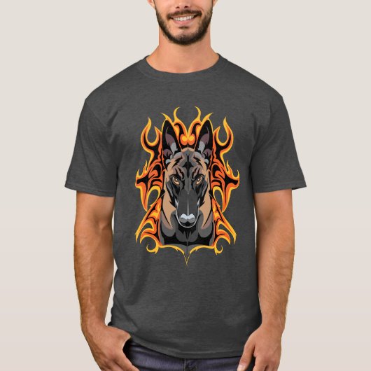 T-shirt flash malinois (Devant)