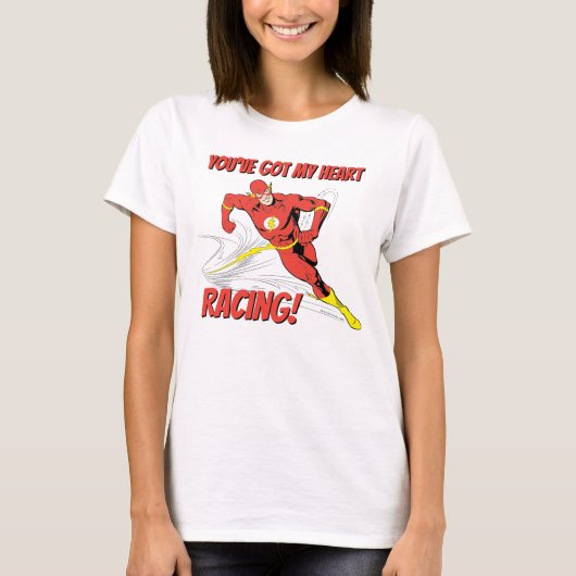 T-shirt Flash - Vous avez My Heart Racing Valentine (Devant)