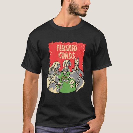 T-shirt Flashed Cards Card Game Casino Card Player Gamblin (Devant)