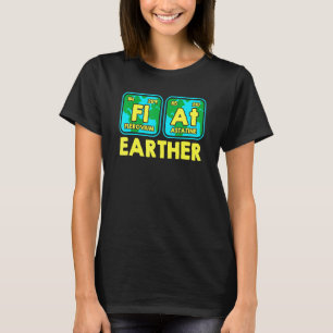 T-shirt Flat Earth Inspiré Fl À Éléments Liés Flat Ea