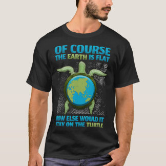 T-shirt Flat Earth Society Design Turtle Elephants 5