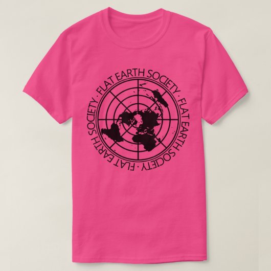 T-shirt Flat Earth Society Flat Earth Conspiration Science (Design devant)