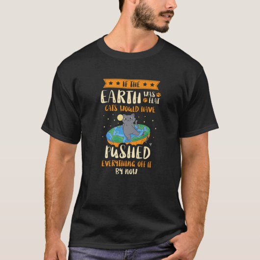 T-shirt Flat Earther Conspiracy Theory Flat Earth Society (Devant)