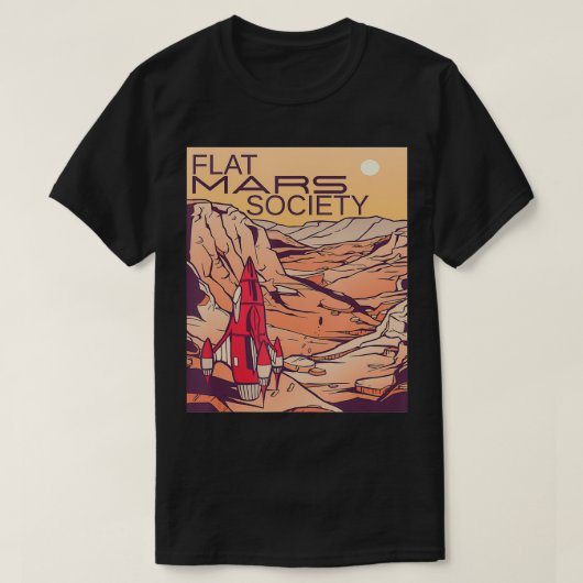T-shirt Flat Mars Society4 (Design devant)
