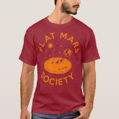 T-shirt Flat Mars Society Flat Earth Universe Sci-Fi (Devant)