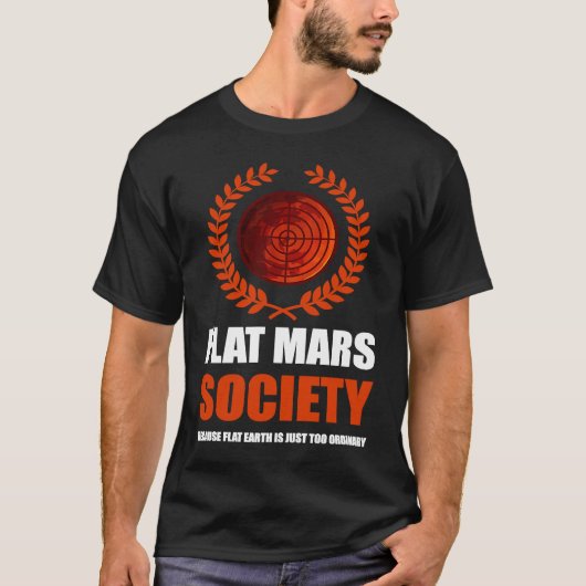 T-shirt Flat Mars Society Theory (Devant)
