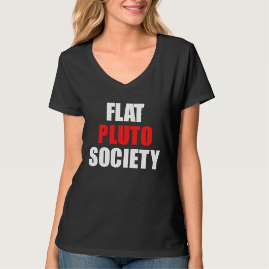 T-shirt Flat Pluto Society (Devant)