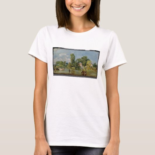 T-shirt Flatford Mill, c.1810-11 (huile sur panneau) (Devant)