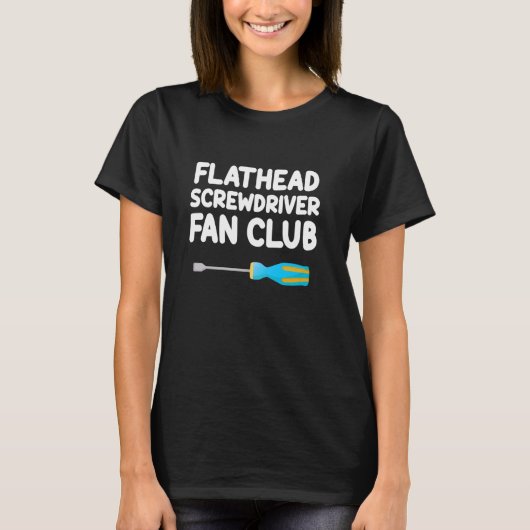 T-shirt Flathedriver Fan Club Manuel Outils à main Tu (Devant)