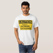 T-shirt Flatulence d'extrémité de LAFS-Précaution (Devant entier)