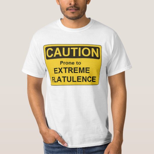 T-shirt Flatulence d'extrémité de LAFS-Précaution (Devant)