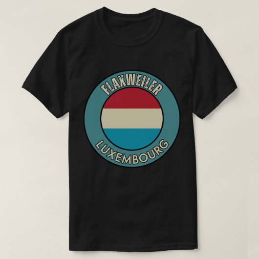 T-shirt Flaxweiler, Luxembourg (Design devant)