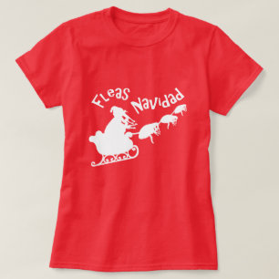T-shirt Fleas Navidad