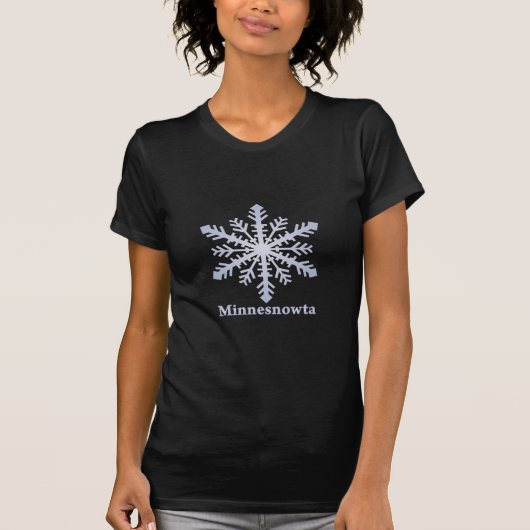 T-shirt Fléau de neige bleu Minnesnowta (Devant)