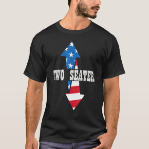 T-shirt Flèche à deux places 4 juillet Drapeau américain V