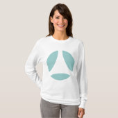 T-shirt Flèche de boule de courbe (Devant entier)