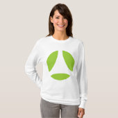T-shirt Flèche de boule de courbe (Devant entier)