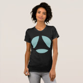 T-shirt Flèche de boule de courbe (Devant entier)