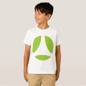 T-shirt Flèche de boule de courbe (Devant entier)