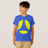 T-shirt Flèche de boule de courbe (Devant entier)
