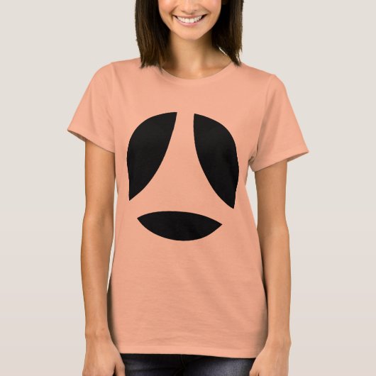 T-shirt Flèche de boule de courbe (Devant)